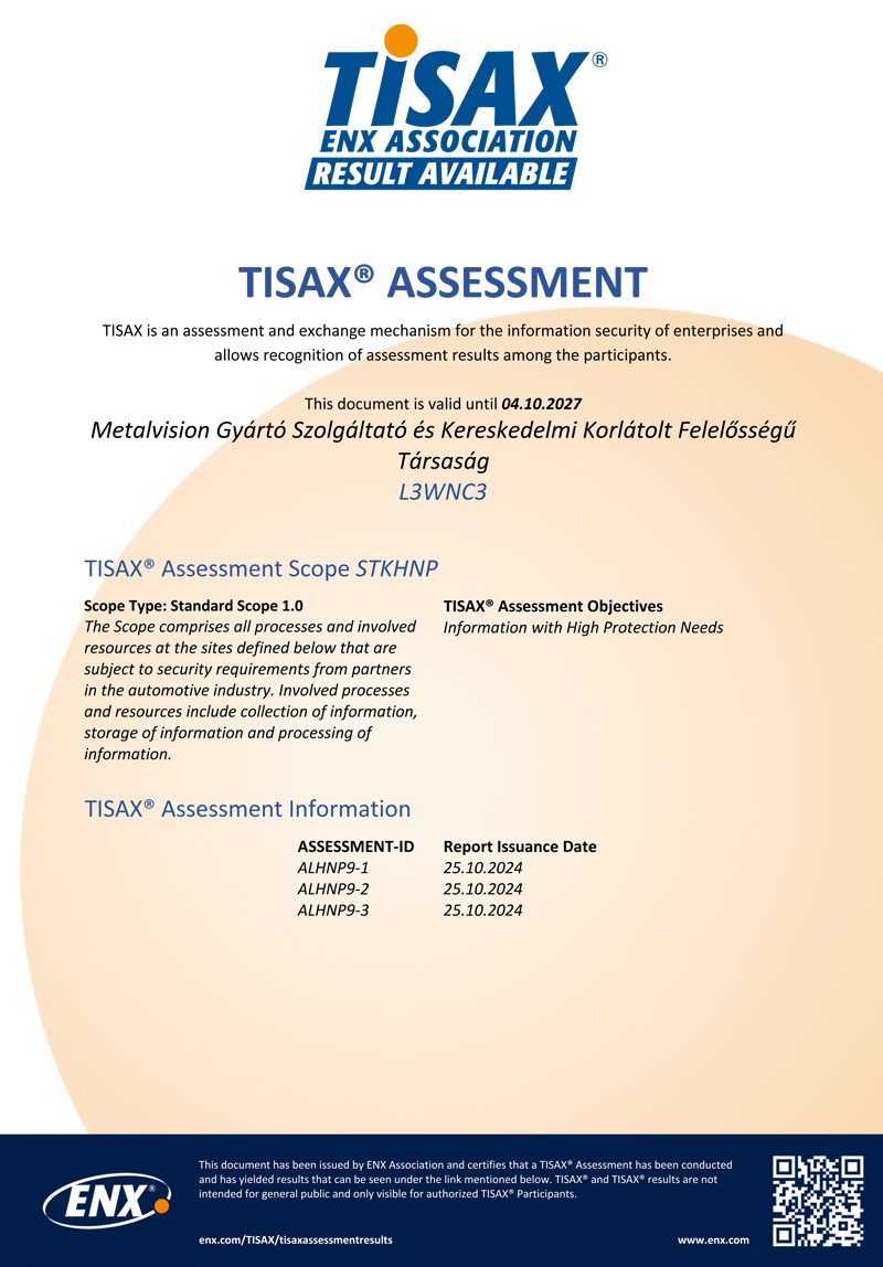 TISAX Certification